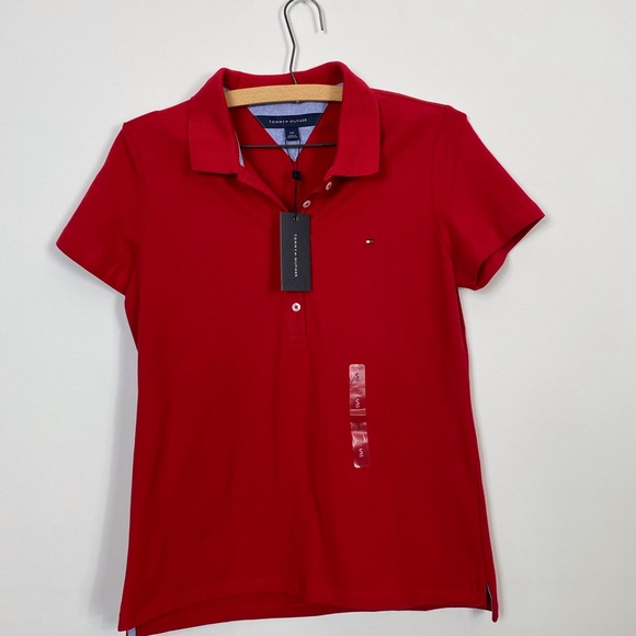 Tommy Hilfiger Short Sleeve ‘Red’ Polo Woman’s Size XXLarge - Picture 1 of 2